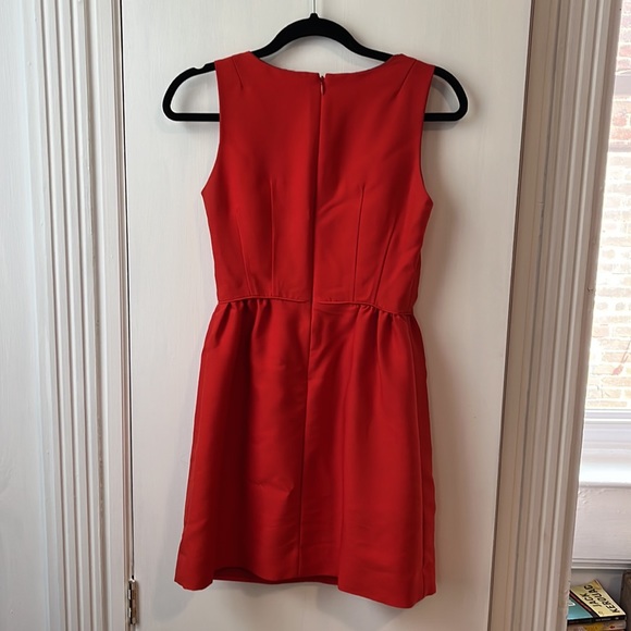 Red JCrew suiting dress - Picture 3 of 3
